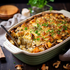Chicken and Stuffing Casserole