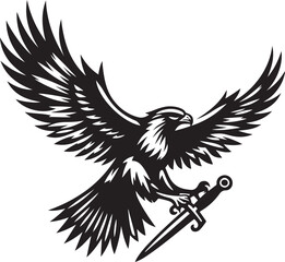 Obraz premium Owl design silhouette vector art work EPS file, Generator AI