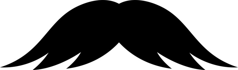 vector of a black mustache