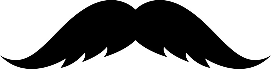 Fototapeta premium vector of a black mustache