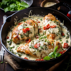 Tuscan Sunset Garlic Chicken 