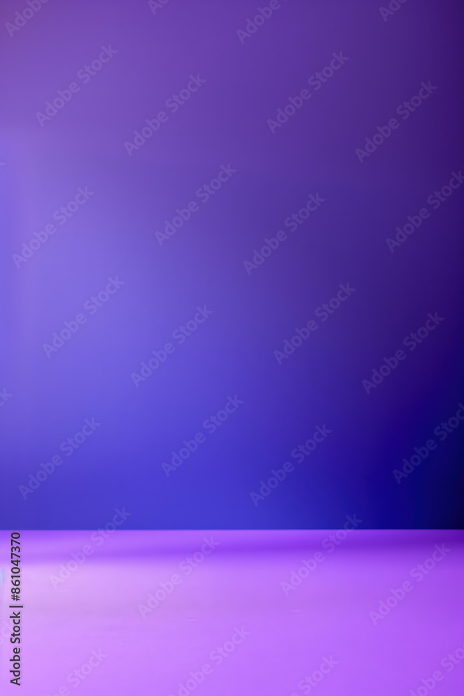 Poster abstract empty studio background with purple gradient for product display