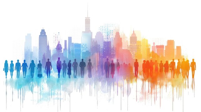 A 2D area graph representing the distribution of different age groups in a population study. The graph uses various shades to differentiate age groups, with years on the x-axis and population
