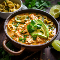 Southwest Chicken Tortellini Soup