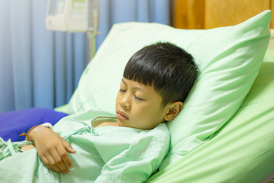 Asian kid treated in hospital