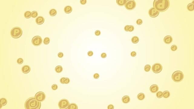 飛び出す　ポイントのメダル硬貨