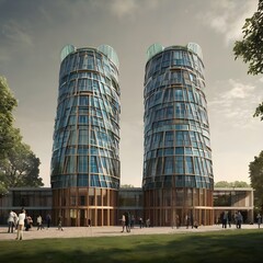 modern office building