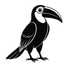 Silhouette of a bird on white Background. vector line art of abstract art design, minimal bird line logo icon illustration isolated on white background. Bird Silhouette Vector Art illustration.