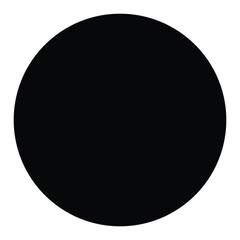 Circle icon. Filled circle flat icon vector image. Black Circle Button on White Background. Illustration for scrapbooking. Seamless pattern.