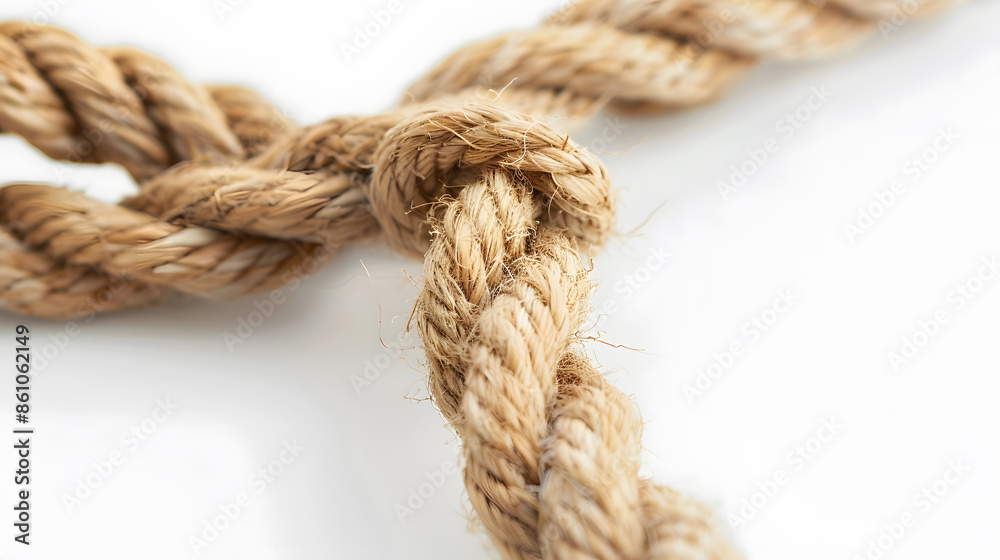 Poster rope isolated on a white background : generative ai