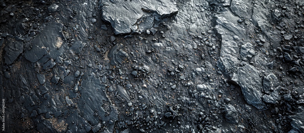 Aufkleber Not focused on the surface of nickel ore saprolite in open pit mines. with copy space image. Place for adding text or design