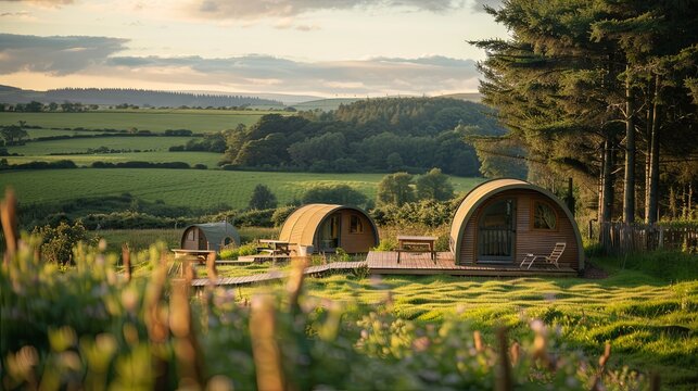 luxury camping in the scenic countryside