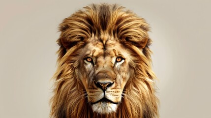 lion head vector Illustration.