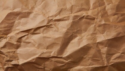 Fototapeta premium crumpled brown paper texture background