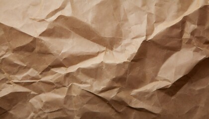 Obraz premium crumpled brown paper texture background