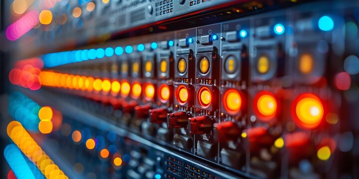 background of service provider server room data center network light electronic, 2:1, rack, hardware, tech, communication, equipment, electronic, business, cluster, modern, datacenter, hosting