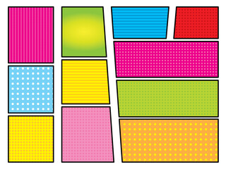 アメコミ漫画フレーム　