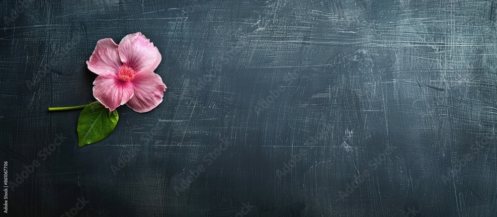 Aufkleber Sometimes you win, sometimes you learn. Letters on the black board with flower. with copy space image. Place for adding text or design