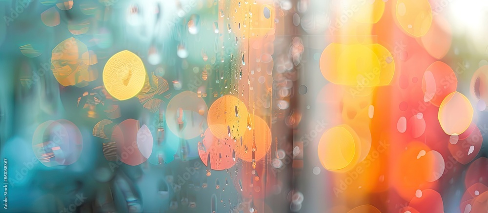 Poster Defocus abstract background of the windows. with copy space image. Place for adding text or design