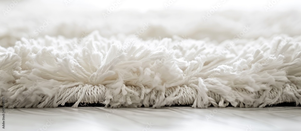 Aufkleber Soft rug on white background. with copy space image. Place for adding text or design