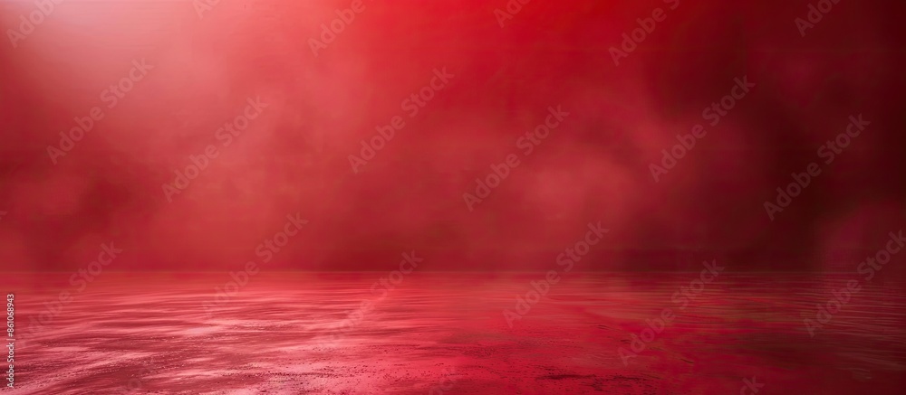Fototapete Abstract Luxury Lush Lava Red Gradient Studio Backdrop with Grains, Suitable for Product Presentation, Mockup and Background. Copy space image. Place for adding text or design