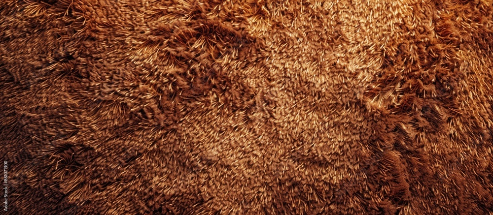Aufkleber brown plush carpet background texture. with copy space image. Place for adding text or design