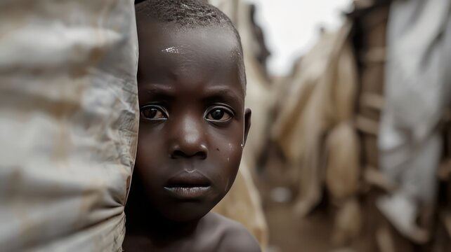 Portrait of an African Child. Random Candid Moments with African Children