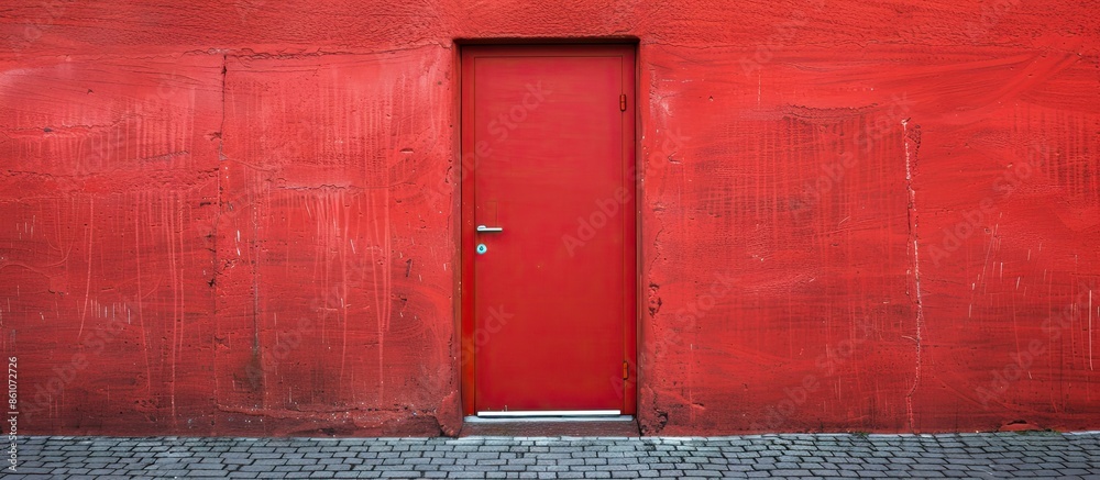 Aufkleber wall and door. with copy space image. Place for adding text or design