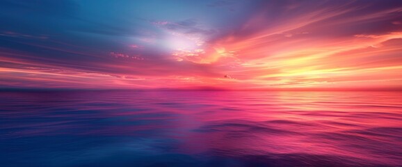 Obraz premium Abstract Blur Of A Beautiful Sunrise Sky In Summer, Capturing The Warmth And Tranquility Of A Vacation