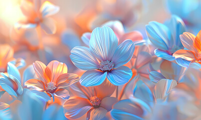 Fototapeta premium spring flowers background
