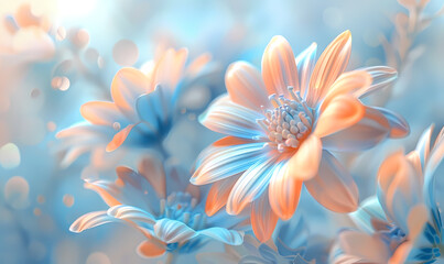 Obraz premium spring flowers background