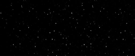 Vector real dust floating over black background with dust particles or snowflakes floating in air over black background 