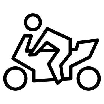 recommend clip art: motorbike with people riding it icon 