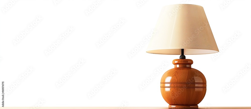 Aufkleber Table lamp isolated on white with clipping path. with copy space image. Place for adding text or design