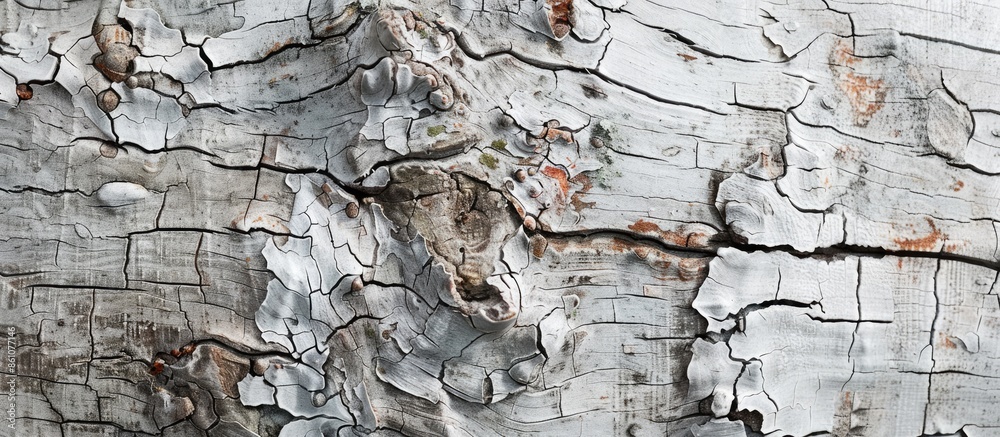 Aufkleber Detail white old tree wooden texture. with copy space image. Place for adding text or design