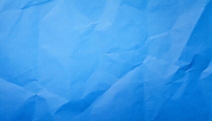 Obraz premium crumpled blue paper texture background