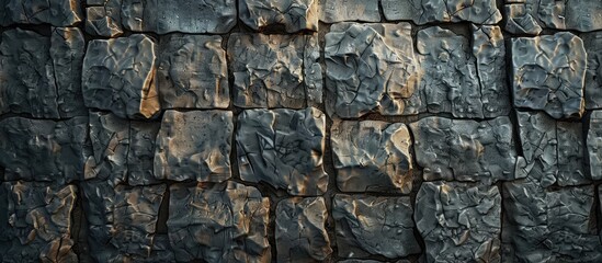 Stone wall as background or texture. with copy space image. Place for adding text or design