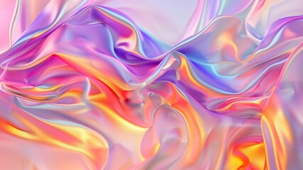 Gradient irridescnet fabric wallpaper	