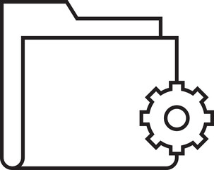 Folder and Gear Icon
