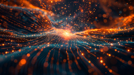 Abstract world map, concept of global network and connectivity, international data transfer and cyber technology, worldwide business, information exchange and telecommunication