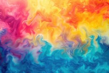 Fototapeta premium Vibrant Tiedye Explosion. Colorful Dye Swirls Background