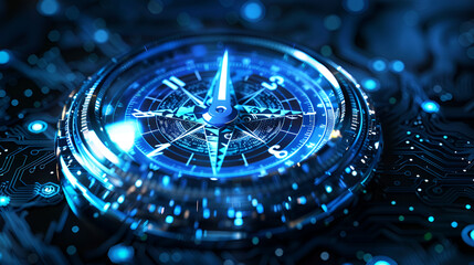 The digital compass A strategic explorer for businesses, Vision crisis, Mission path, Agency creative, Digital strategy, Market decision, Achievement strategy, Financial stock, Company