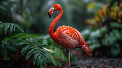 Fototapeta premium flamingo in the water