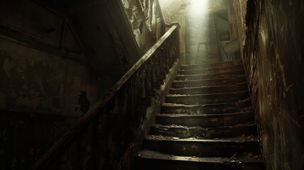 An alley at night, in Brooklyn, New York.