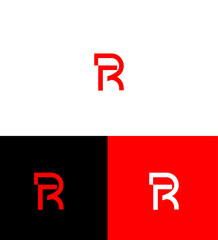 FR, RF Letter Logo Identity Sign Symbol Template