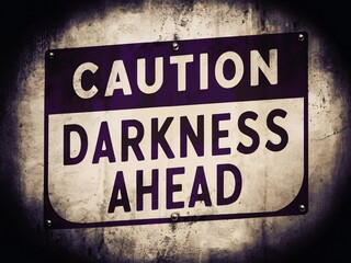 Naklejka premium Fear of Darkness