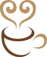 Coffee Logo Icon Silhouette