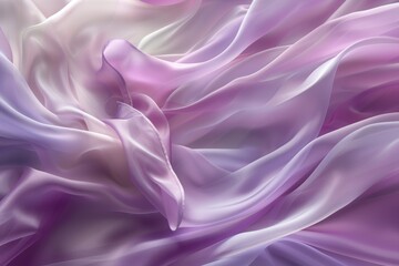 Obraz premium Mesmerizing interplay of purple and white silk fabrics