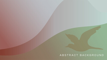 Abstract background with a flying bird. Vector illustration template design.