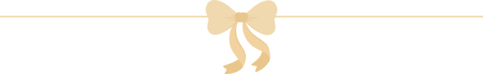 Ribbon divider label bow text separator underlines cute dividing